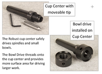 Robust Cup Center with Bowl Drive Set.