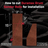SIA-ROLLS 3" X 27 YARDS For drum sanders