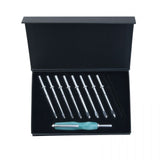 9 Interchangeable Inline Crochet Hook Kit Set with No Hassle Handle