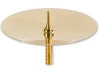 Axminster-Pillar Candle Dish - Brass