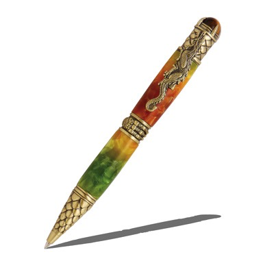 Dragon Antique Brass Twist Pen Kit