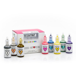 ARTRESIN-8 METALLICS & PEARLS-Metallic Gold, Pearl Pink,Pearl Yellow,Metallic Silver,Pearl Green,Pearl Blue,Metallic Bronze,Pearl Purple-25 ml / 0.85 fl oz EACH.