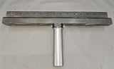 Tool Rest 12" Flat Back with story board holes at 1" spacing 1" - Short Post