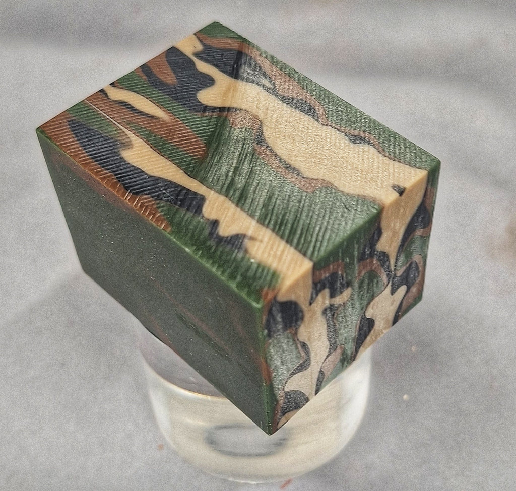 Woodland Camo Acrylic Bottle Stopper Blank