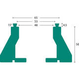 Axminster  O'Donnell Dovetail Jaws - 50MM