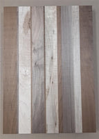 Cutting Board #21 - Walnut, Ambrosia Maple,  Roasted Maple