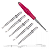 Crochet Kit Set 6 Hooks & Box.