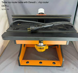Table Top Router Table with DeWalt 1.25 HP Router - USED