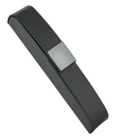 Black Leatherette Single Pen Case with Magnetic Closure