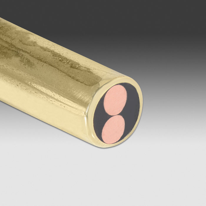 Brass Mosaic Pins - 2 Copper 5/32"