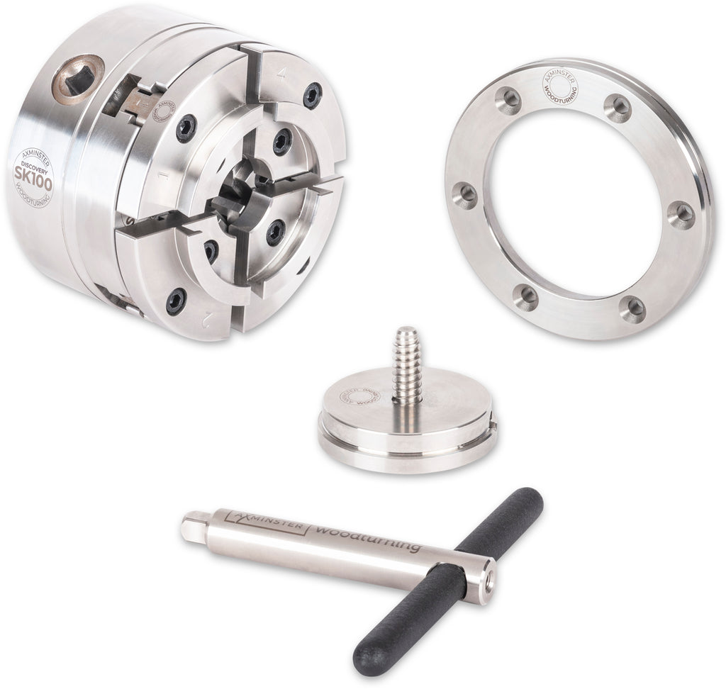 Axminster Woodturning Discovery SK100 Chuck Package