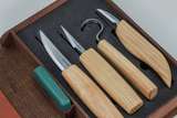 BEAVERCRAFT Set of 4 Knives in a Book Case