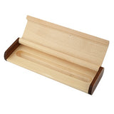 2 Tone Maple/Apitong Lidded Pen Box for Single Pen