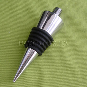 Cone Bottle Stopper Chrome