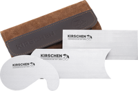 Scraper Blades Set 3-piece in Leather Bag