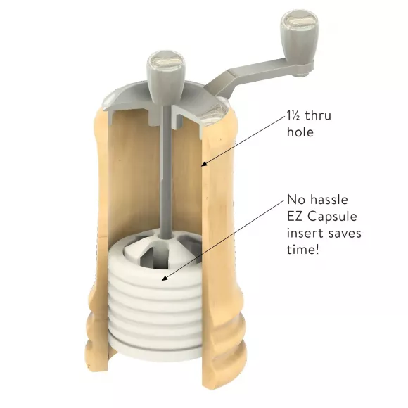 Mini Tabletop Salt/Pepper Mill 3.5" - Chrome