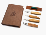 BEAVERCRAFT Set of 4 Knives in a Book Case