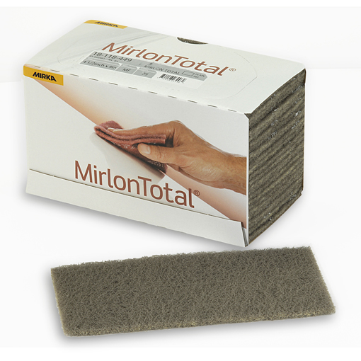 MIRKA-Mirlon Total-Micro Fine Rubbing Out Polishing Steel Wool (2500 Grit) Synthetic Steel wool polishing pads-4.5" x 9" x1/8" pads