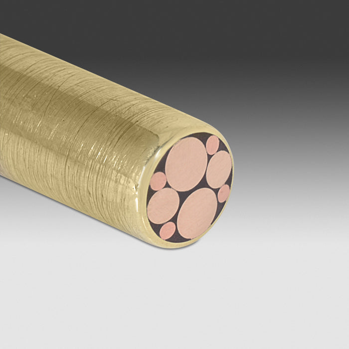 Brass Mosaic Pins - 7 Copper 3/16"