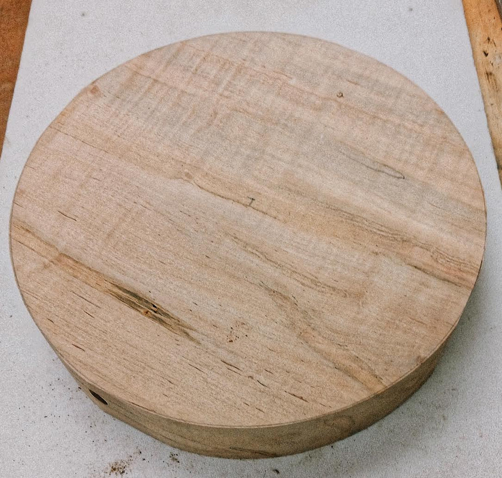 Curly Spalted Ambrosia Maple Bowl Blank
