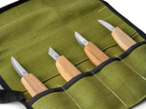Basic Set of 4 Knives (4 knives in roll)