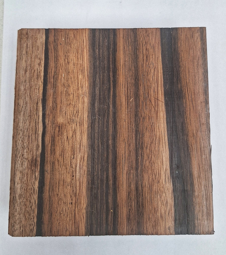 Macassar Ebony Bowl Blank - 5 3/4" x 5 3/4" x 2"