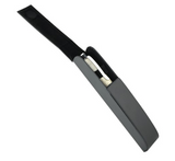 Black Leatherette Single Pen Case with Magnetic Closure