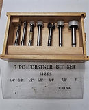 7 piece Forstner Set