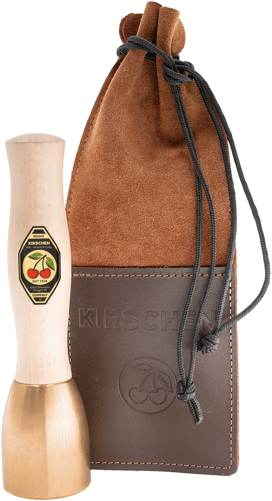Brass Mallet with Copper Beech Handle 45mm 500g with Leather Bag