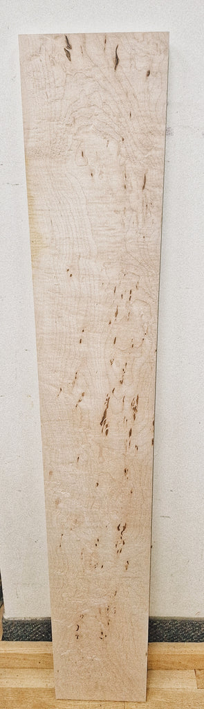 Hard Curly Maple with Bark Inclusion #4 - 41 1/4" x 6 1/2" x 3/4"
