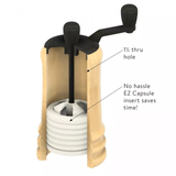 Mini Tabletop Salt/Peppermill 3.5" - Black