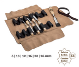 Firmer Chisel Set 6-piece in leather roll bag (Type 2)