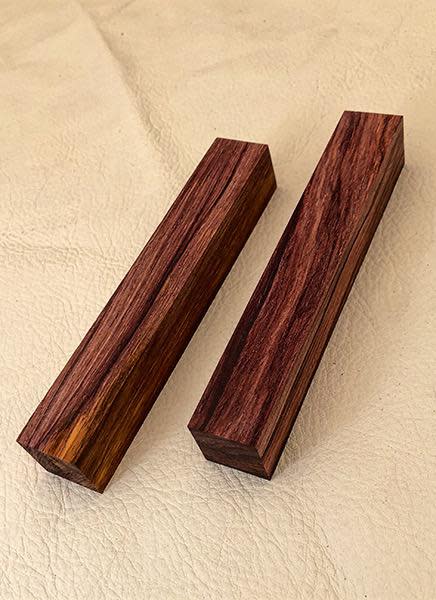Cocobolo Pen Blank Two Tone 13/16” x 13/16” x 5 1/4”