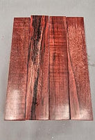 Stabilized Maple Pen Blank - Dyed Red