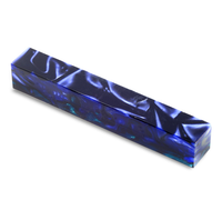 Purple and Green Pearlized Swirls in a Sea of Black - AA-21