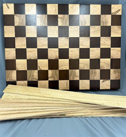 Roasted Hard Maple  & Ambrosia Maple with Oak Strips Cutting Board Kit