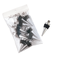 SS-Small Cone Bottle Stoppers-10 PAK