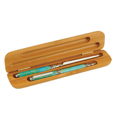 Bamboo Letter Opener/Pen Box