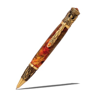 Phoenix Rising Twist Pen - Antique Brass