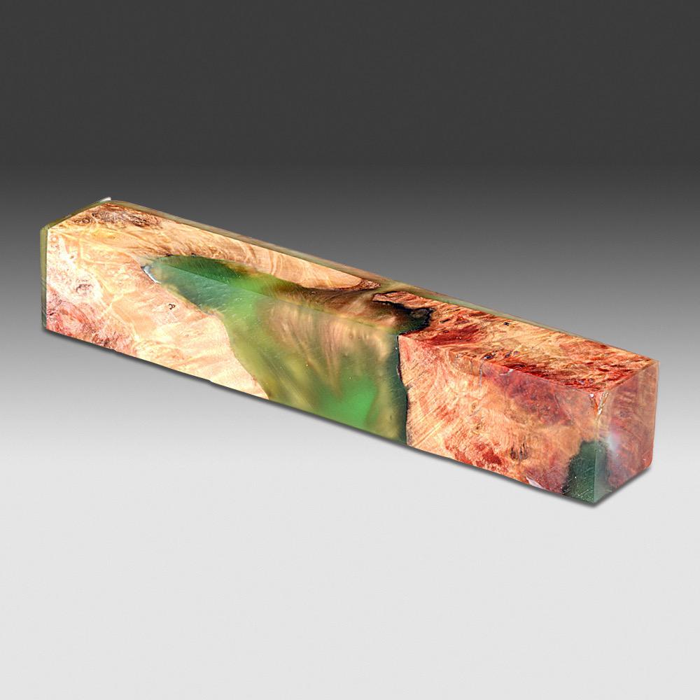 Stabilized wood with Alumilite Pen Blanks 7/8” x 7/8” x 5 1/2”