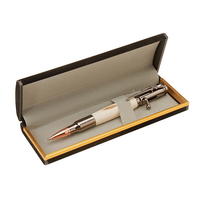 Black Velour/Gold Trim Pen Box