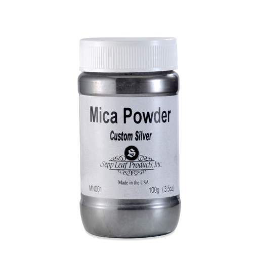 Mica Powder-Custom Silver 3.5 oz Jar