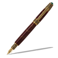 Celtic Fountain Pen - Antique Brass