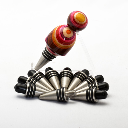 SS-#301 BOTTLE STOPPERS-STAINLESS STEEL 10 PACK