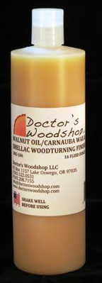 DOC-104 Walnut Oil/Wax/Shellac Woodturning Finish (16 oz/500 ml)