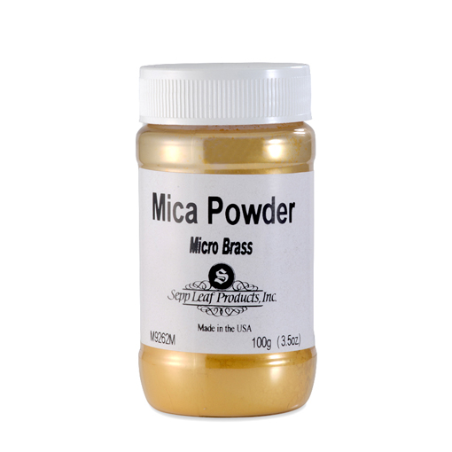 MicaPowder-Micro Brass 3.5 oz Jar