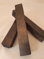 Stabilizied Claro Walnut Dye Black - Figured 5.5” x 7/8” x 7/8”