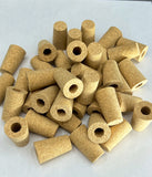 First Grade Agglomerated Tapered Cork Bottle Stoppers; NO dowel. - 25 pack.