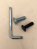 8 - M8 x 18MM Black Flat Head Screw for table Legs - 5mm allen key