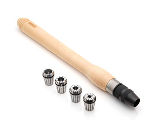 Robust Tool Handle & Collet Set- Maple Handle with 32 ER Collets (3/8 ...